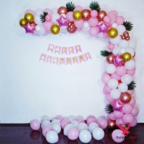 Image of Pastel Pink Birthday Decor
