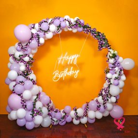 Image of Premium Purple Ring Birthday Decor
