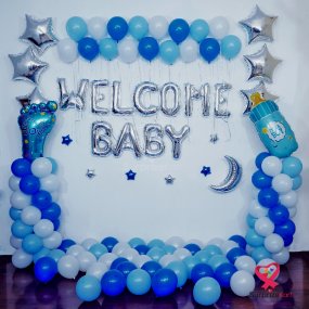 Image of Ocean Blue  Welcome Baby Decor