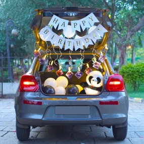 Image of Classy carboot birthday decor
