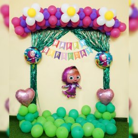 Masha Bear Birthday Decor