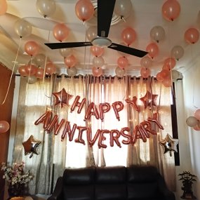 Image of Rosegold Anniversary Decor