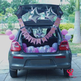 Image of Glorious Pink Carboot Birthday Surprize
