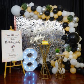peach Sequin Decor