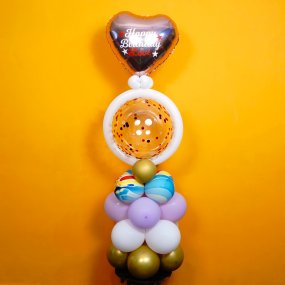 Birthday Pillar bouquet