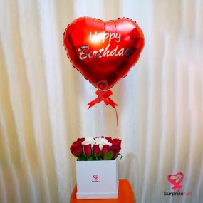 Image of Birthday Red Heart Bucket