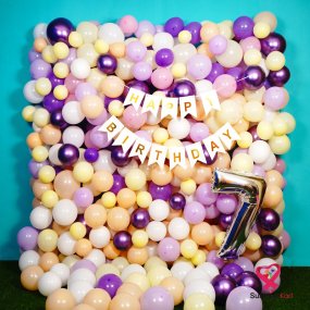 Image of Purple Square Birthday Decor